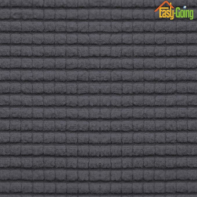 Easy-Going Stretch Loveseat Cushion Cover Sofa Cushion Furniture Protector Sofa Seat Sofa Slipcover Sofa Cover Soft Flexibility with Elastic Bottom(Loveseat Cushion, Dark Gray) - Image 5