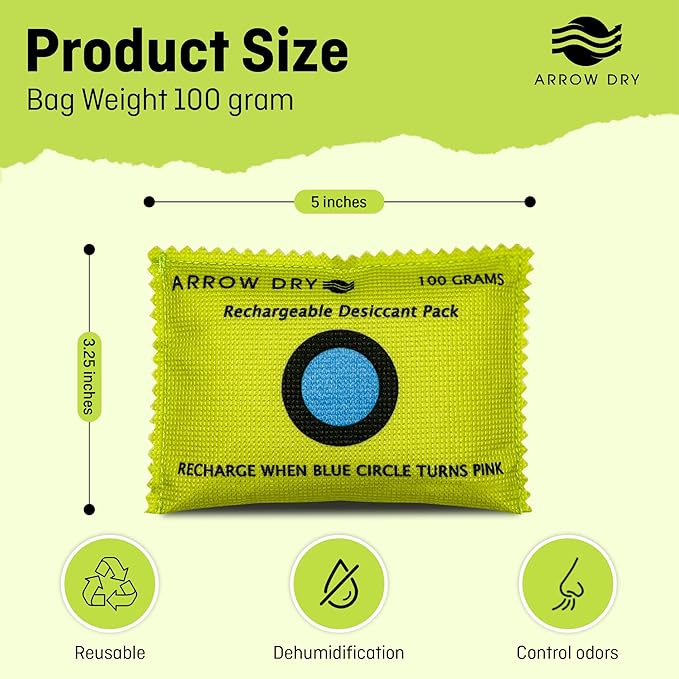 Reusable Moisture Absorbers – Desiccant Packs for Safes, Closets, Storage Bins & More - Image 8