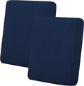 Easy-Going Stretch Individual Loveseat Couch Cushion Cover Sofa Cushion Furniture Protector Sofa slipcover Soft Flexibility with Elastic Bottom (2-Piece Loveseat Cushion Cover, Navy) by Easy-Going