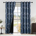 NICETOWN 100% Blackout Stone Blue Curtains for Living Room, Easy Care Solid Thermal Insulated Grommet Room Darkening Panels/Drapes for Boys Bedroom Decoration (2 Panels, 52" by 84") by NICETOWN