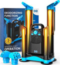 Upgraded Boot Dryer for Work Boots with Ozone Deodorizer - Fast Drying Compact Easy-to-Use Shoe Warmer Adjustable Tube Design - Fast Drying Shoes Dryers for Sneakers & Gloves, Ski Gears (2 Pair) by EverlastingComfort