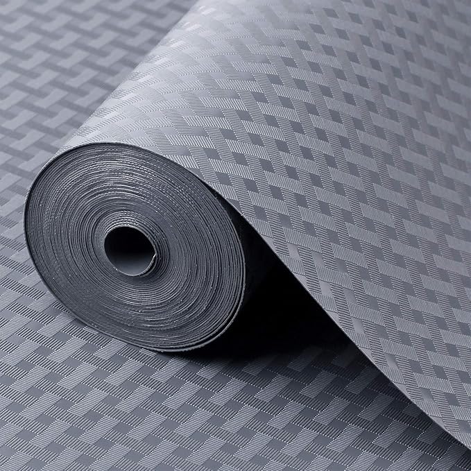 Shelf Liners for Kitchen Cabinets Refrigerator Liners Waterproof Kitchen Cupboard Liner Durable Plastic Drawer Mats EVA Material Non Adhesive Fridge Mats for Shelves - Gray 17.5 x 157.4 Inches - Image 8