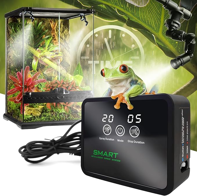 Reptile Fogger Automatic Reptile Mister Fogger for Terrarium, Timed Terrariums Humidifiers for Chameleon/Lizard/Snake/Turtle/Frog by MYGIIKAKA