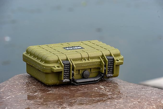 MEIJIA Portable All Weather Waterproof Protective Hard Case, Small Camera Case,Dry Case with Customizable Foam,Fit Use of Drones, Camera,Equipments, 11.65 ”x8.35”x3.78” - Image 6