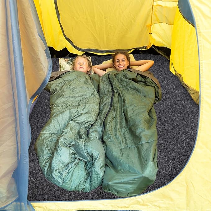 Camping Tent Carpet Mat 6.5x5 Ft Waterproof Rug Liner - Portable Under Tent Mat to Keep Floor Dry Blanket, Moisture Barrier for Camping Gear, Outdoor Picnic Supplies - Image 2