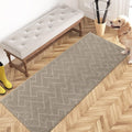 PURRUGS Dirt Trapping Door Mat 24" x 59", Non-Slip Machine Washable Entry Rug, Dog Doormat, Indoor Front Door Mat, Super Absorbent Entryway Rug for Muddy Shoes & Paws, Taupe by PURRUGS