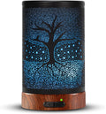 Aromatherapy Essential Oil Diffuser 150ml- Electric Cool Mist Aroma Diffuser with Intermittent Mode, Auto Shut-Off Protection, 7 Colors Changing LED Light for Home Office Decor & Gift (Life Tree) by EQUSUPRO