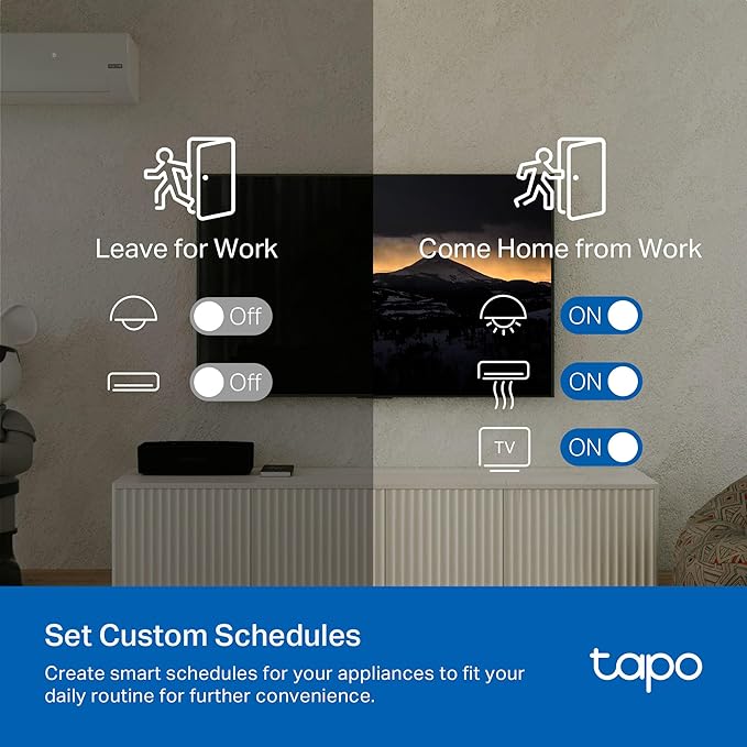 Tapo Smart IR & IoT Hub with Chime - Universal Remote for TVs, ACS, & 18+ Device Types, Matter-Certified, Supports 8,000+ Infrared Brands, Voice & App Control, Custom Schedules & Automations, H110 - Image 7