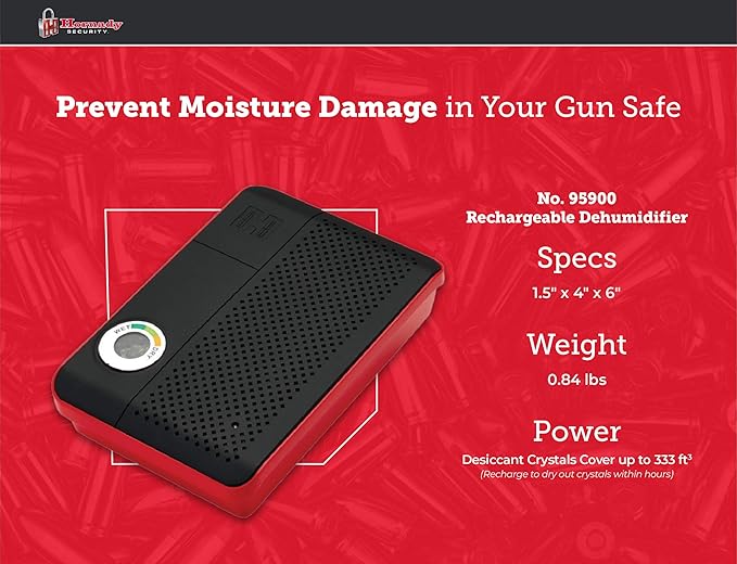 Hornady Rechargeable Dehumidifier 95900 - Portable Moisture Absorbers with Silica Gel to Prevent Moisture Damage for Gun Safe Accessories, Firearms, & More in Gun Safes & Cabinets, Closets, & Pantries - Image 5