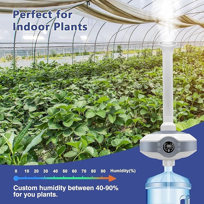 Humidifier Large Room 1000 sq.ft. Whole house & Commercial Humidifier 800ml/h Mist Output, Tankless Ultrasonic Cool Mist Industrial Humidifiers for Home, Office, Plants, Greenhouse, Warehouse - Image 6