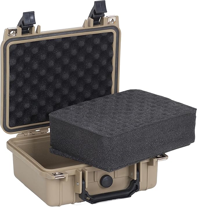 MEIJIA Portable All Weather IP67 Waterproof Protective Case,Hard Camera Case,Dry Case with Customizable Foam,Fit Use Of Drones,Camera,Equipments,10.62 x9.68x4.87inches - Image 2