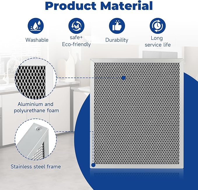 2-Packs 5443 Washable MERV 8 Dehumidifier Filter 10x12x1 Compatible with AprilAire Whole-House Models1830 1850 1852 and Ventilation Models 8191 8192 Replacement Filter - Image 5