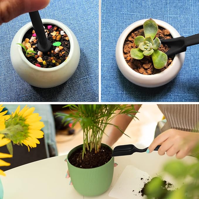 12 Pcs Succulent Tools Set Mini Transplanting Garden Tools Kit for Indoor Gardening Flower Pot Cactus Care - Image 3
