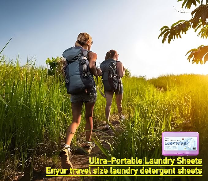 Laundry Detergent Sheets | Ultra-Portable | Travel Size | 32 Loads, 5-Second Dissolve | TSA-Approved & Eco-Friendly | 2X Stain Removal Tech | HE-Safe Detergent Sheets, Fresh Botanical Scent - Image 7