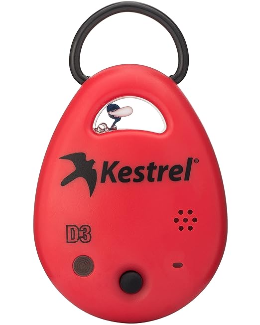 Kestrel Drop D3 Wireless Temperature, Humidity and Pressure Data Logger, Red by NKKestrel