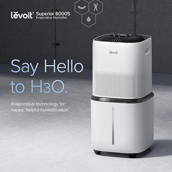 LEVOIT Superior 6000S Smart Evaporative Humidifiers for Home Whole House up to 3000ft² & Humidifiers for Bedroom Home - Image 3