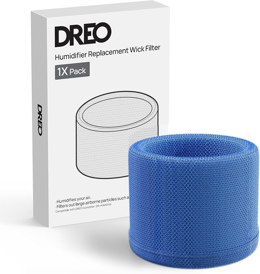 DREO Humidifier Filter Replacement, Compatible with DREO Evaporative Humidifier 774S for Bedroom, Cleanable Filters for Hard Water, 3D Multi-Layer Mesh Design, Improve Humidification Efficiency by DREO