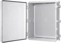 Junction Box, IP67 Waterproof Plastic Enclosure for Electrical Project, Hinged Grey Cover, Includes Mounting Plate and Wall Bracket (Transparent Cover, 20"×16.1"×7.9") by Gratury