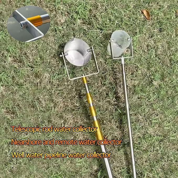 Water Sampler Long Handle Telescopic,Water Sampling Pole with Pendulum Beaker,Device Environmental Water Sampler,for Environmental Monitoring,Water Qualit(Size:500ml,2m(6.5ft),Color:Stainless steel) - Image 6