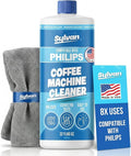Descaling Solution Compatible with Philips Saeco | Free Cleaning Cloth | 12 Month Supply | Made in the USA | Descaler for Philips Machines | 32 Oz | Coffee Machine Cleaner and Decalcifier by SylvanHills