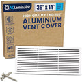 36x14 Inch (Duct Opening) Air Return Vent Cover Decorative – Premium Aluminum AC Vent Cover for Ceiling & Wall, Rustproof Grille, Ideal for Home HVAC Grille, Durable & Easy to Install by ACLAMINAIRE by LAMINAIRE