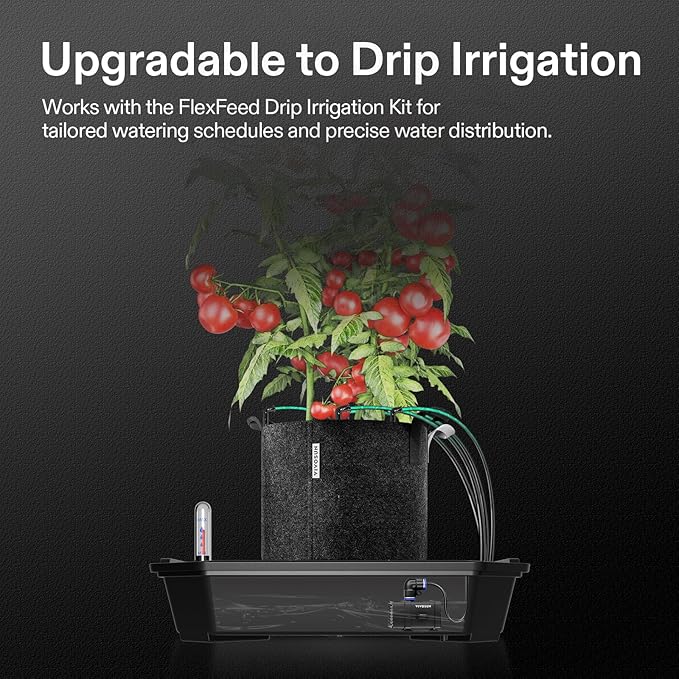 VIVOSUN 4-Pack FlexFeed Self-Watering Pots with Grow Bags, Auto Irrigation Fabric Pot Base with Water Meter & Maintenance Window, for Use Indoors/Outdoors in Grow Tents, Greenhouses, Gardens - Image 7