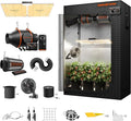 Spider Farmer Grow Tent Complete System 4x2 SF-2000 LED Grow Light with Samsung LM301H EVO Diodes & Dimmable Lights 47" x 24" x 71" Grow Tent 4 Inch Inline Fan Filter with GGS Smart Controller by SpiderFarmer