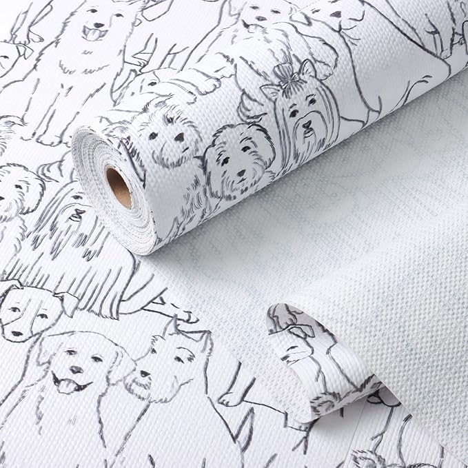 Animal Shelf and Drawer Liner for Cabinets, 12IN x 20FT Non-Adhesive and Strong Non-Slip Dog Shelf Cabinet Drawer Liners for Kitchen, Waterproof Cupboard Liners,Easy to Clean by Amiitay