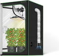 MELONFARM 2x2 Grow Tent, 24"x24"x48" Double Transparent Viewing Door Indoor Grow Tent, Growing Tent with High Reflective Mylar & Floor Tray, Plant Tent for Indoor Hydroponics Growing by MELONFARM
