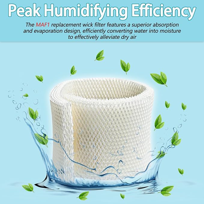MAF1 Super Humidifier Wick Filter Compatible with Aircare/MoistAIR/Essick Air MA0950, MA1200, MA1201 and Kenmore 14906,32-14906, 42-14906 Humidifiers,Durable Humidifier Wick Filter (2 Pack) - Image 4