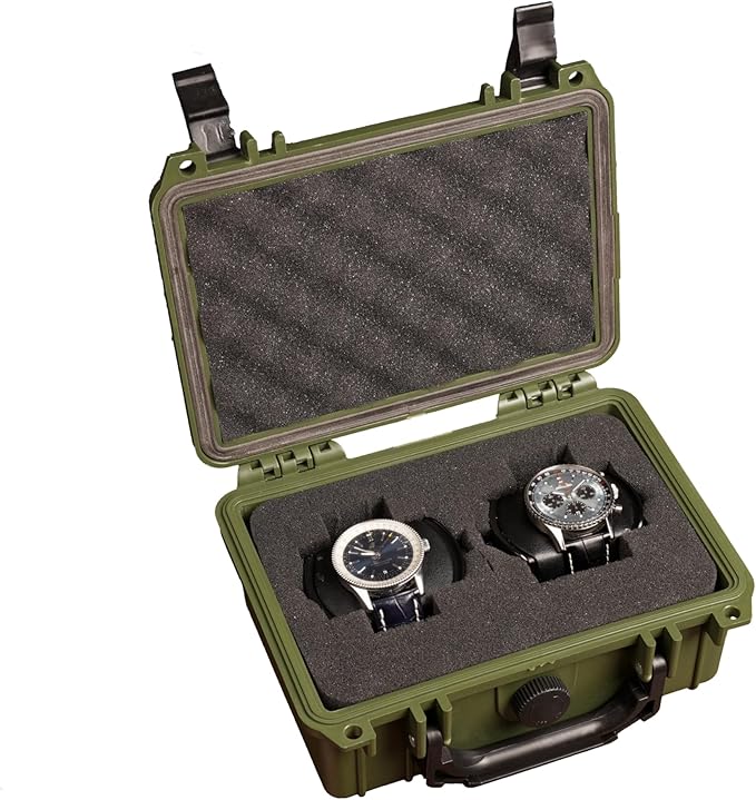 MEIJIA IP67 waterproof hard compact case,Customizable Fit Foam,8.12”x6.56”x 3.56”,Fit Use of Drones, Cameras,Equipments,lens (Green) - Image 4