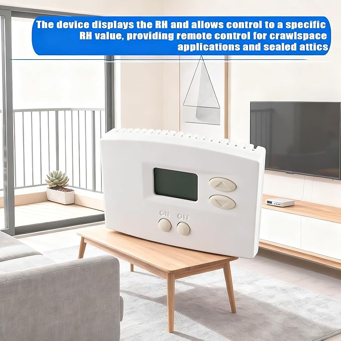76 Digital Wall Mount Dehumidifier Control Panel – Controls Dehumidifiers via Remote Wiring, Compatible with 1800 Series and E-Series, Model 76 24VAC - Image 3
