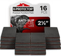 Non Slip Furniture Pads X-PROTECTOR – 16 PCS Furniture Grippers 2 1/2" - Ideal Self-Adhesive Rubber Feet for Furniture Feet – Non Skid Furniture Pads Floor Protectors – Keep Furniture in Place! by X-Protector