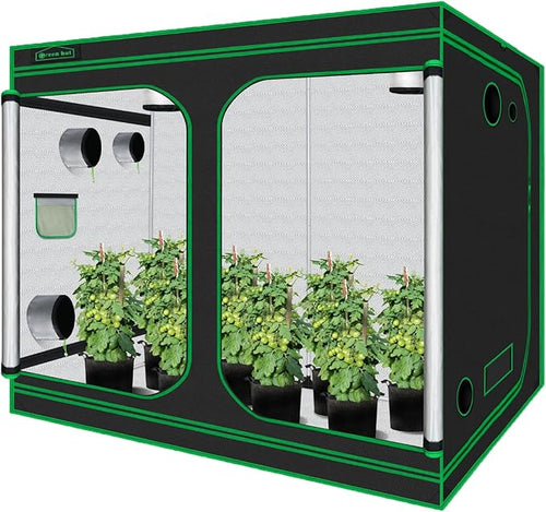 10x5 Grow Tent, 120"x60"x78" 600D Mylar Hydroponic Growing Tents for Plants Inside Reflective Grow Tent Growing Room Hydroponic System by GreenHut