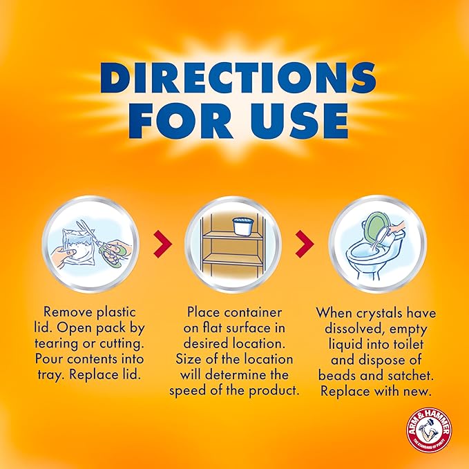 Arm & Hammer Clean Burst Moisture Absorber and Odor Eliminator Tubs, 14 oz., 6 Pack, Attract and Trap Excess Moisture, Eliminate Musty Odors, Convenient and Effective - Image 7