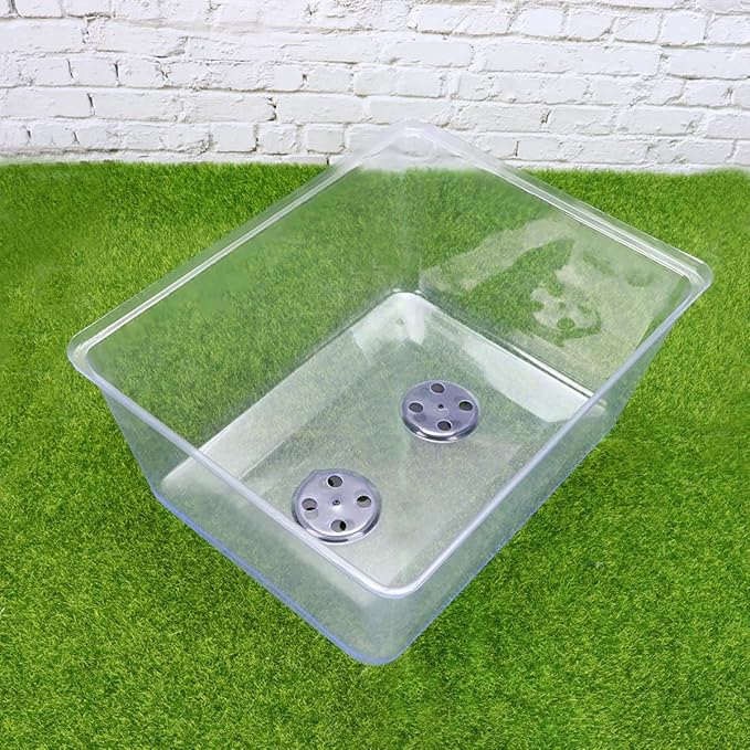 PRETYZOOM Elevated Lid for Starter Tray, Clear Plant Propagator Lids, Germination Tray Lid Started, Heightened Lids with Adjustable Humidity Vent (35x28x16cm) - Image 7