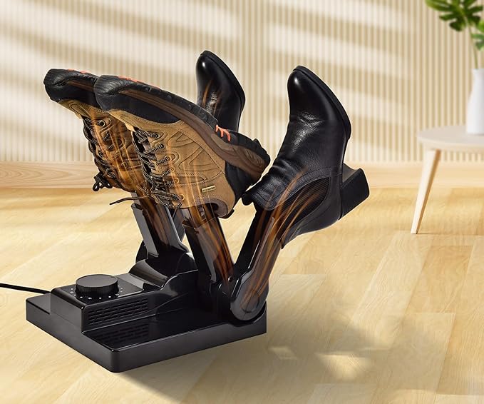 Portable Electric Shoes Boots Dryer and Warmer with Timer Heater and High Output Fan, Folding and Drying Adjustable Rack - Image 5