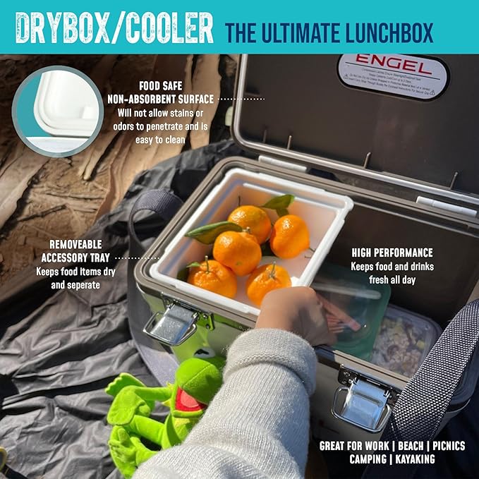 Engel 19qt Leak-Proof, Air Tight, Drybox Cooler and Small Hard Shell Lunchbox for Men and Women - Image 10