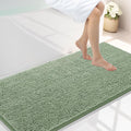 Smiry Luxury Chenille Bathroom Rugs 47x24, Extra Soft and Absorbent Shaggy Bath Mat, Machine Washable, Non-Slip Plush Carpet Runner for Tub, Shower, and Floor, Home Decor Accessories, Sage Green by Smiry