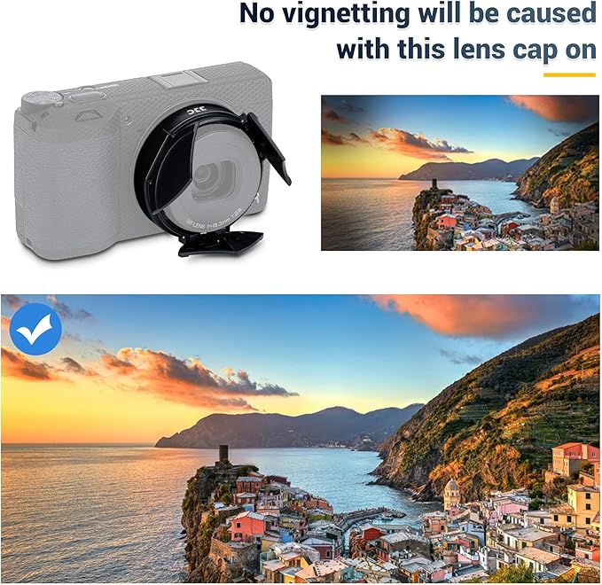 JJC Auto Open and Close Lens Cap Cover for Ricoh GR IV GRIV GR4 HDF Monochrome Digital Camera, Dustproof and Anti-Scratch Lens Protector with No Vignetting, Accessories for Ricoh GR 4 - Image 4