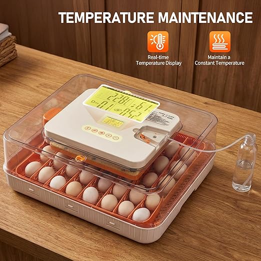 Winado Incubators for Hatching Eggs, 56 Egg Incubator with Automatic Egg Turning, Temperature & Humidity Control, Egg Candler, Automatic Water Filling and Day Counter for Eggs Hatching - Image 2