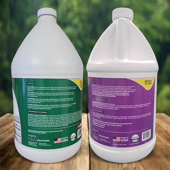 RMR Brands DIY Mold Remover Bundle - Complete Mold Killer & Stain Remover Bundle - Mold and Mildew Prevention Kit, Disinfectant Spray, Includes 2-1 Gallon Bottles - Image 9