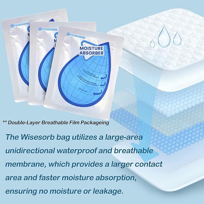 100 Gram 30 Packs Moisture Absorbers, Dehumidifier Bags for Bathrooms, Basements, Rvs, Humidity Packets for Closet - Image 7