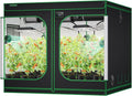 VIVOSUN S888 8x8 Grow Tent, 96"x96"x80" High Reflective Mylar with Observation Window and Floor Tray for Hydroponics Indoor Plant for VS4000/VSF4300 by VIVOSUN