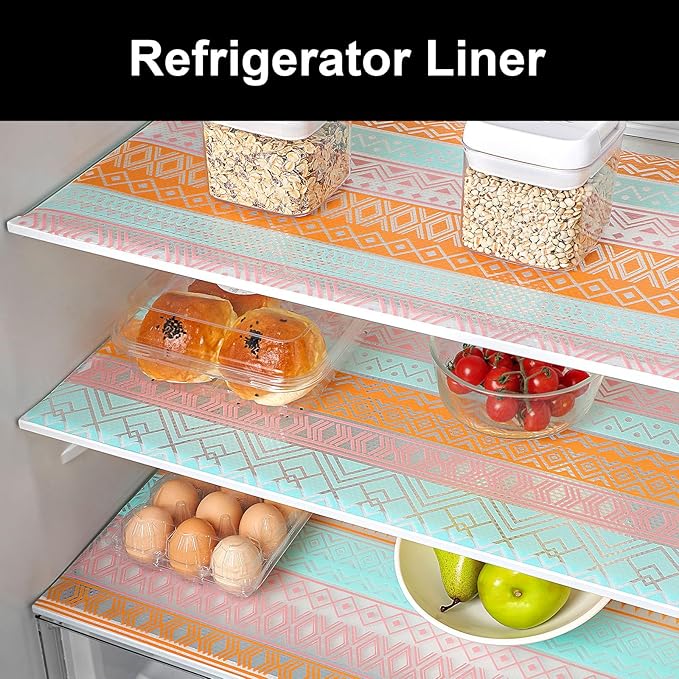 Cooyes Shelf Drawer and Cabinet Liner, Washable Oil-Proof Shelf Liners for Kitchen Cabinets, Shelves, Refrigerator, Non-Adhesive Drawers Mats（23.6" W x 236" L） - Image 7