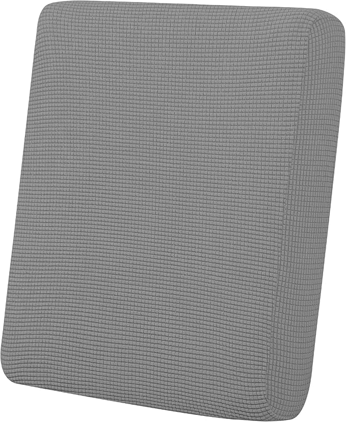 Easy-Going Stretch Cushion Cover Sofa Cushion Furniture Protector Sofa Seat Sofa slipcover Sofa Cover Soft Flexibility with Elastic Bottom(Chair Cushion,Light Gray) by Easy-Going