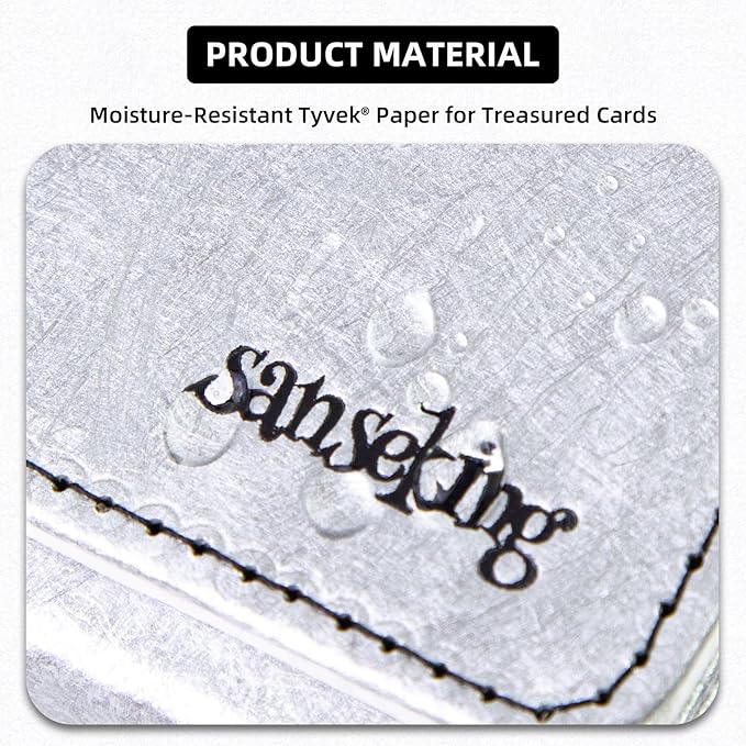 Magic Card Deck Box for MTG Single Deck Card Box fits 100+ TCG Sleeved Cards Tyvek® Paper Card Box Top Loading Card Boxes Magic Gift for MTG TCG CCG (Horizontal,Silver) - Image 3