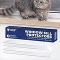 Panther Armor Window Sill Protector 2 Pack, Window Sill Cover and Windowsill Protector for Dogs and Cats, Clear Window Ledge Protector, Fits 29.5 x 3.25 Inch Sills, Easy Stick On Install, Regular by PantherArmor