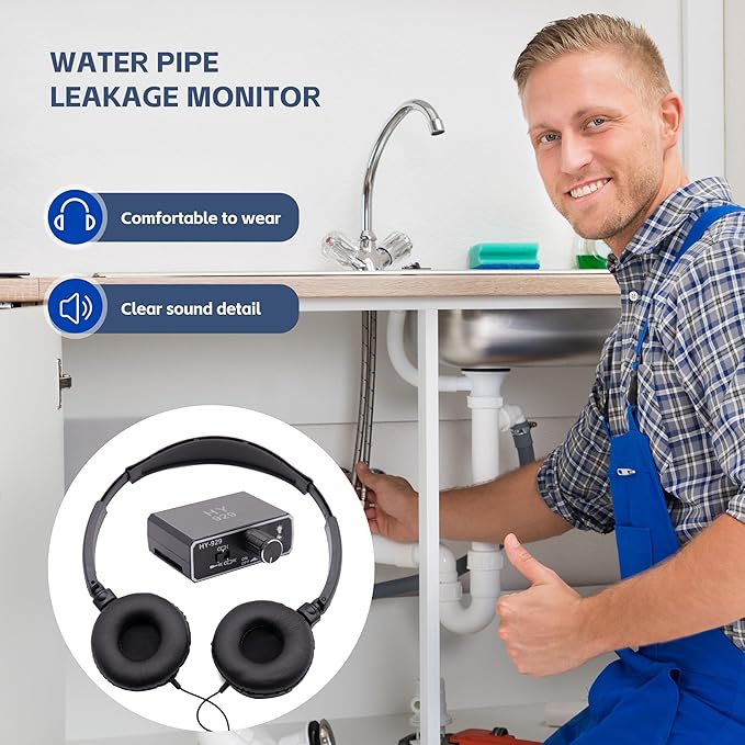Water Leak Detection,Water Sensor Alarm Leak Detector for Home,Water Leak detectors Detector de fugas de agua Fieldpiece Leak Detector Underground PVC Pipe Locator Pool Leak Detection kit - Image 5