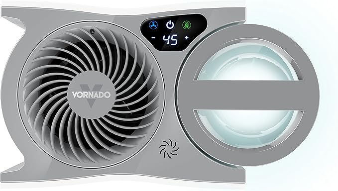 Vornado EVDC300 Energy Smart Evaporative Humidifier with Automatic Shut-off, 1 Gallon Capacity, LED Display & EV100 Evaporative Whole Room Humidifier with SimpleTank, 1 Gallon Capacity, White - Image 4